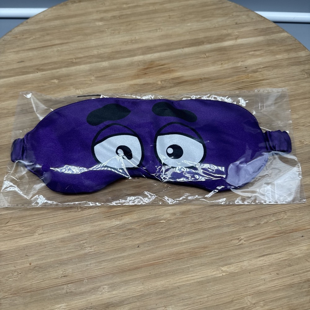 McDonald's Limited Edition Retro GRIMACE COZY Eye Mask New
